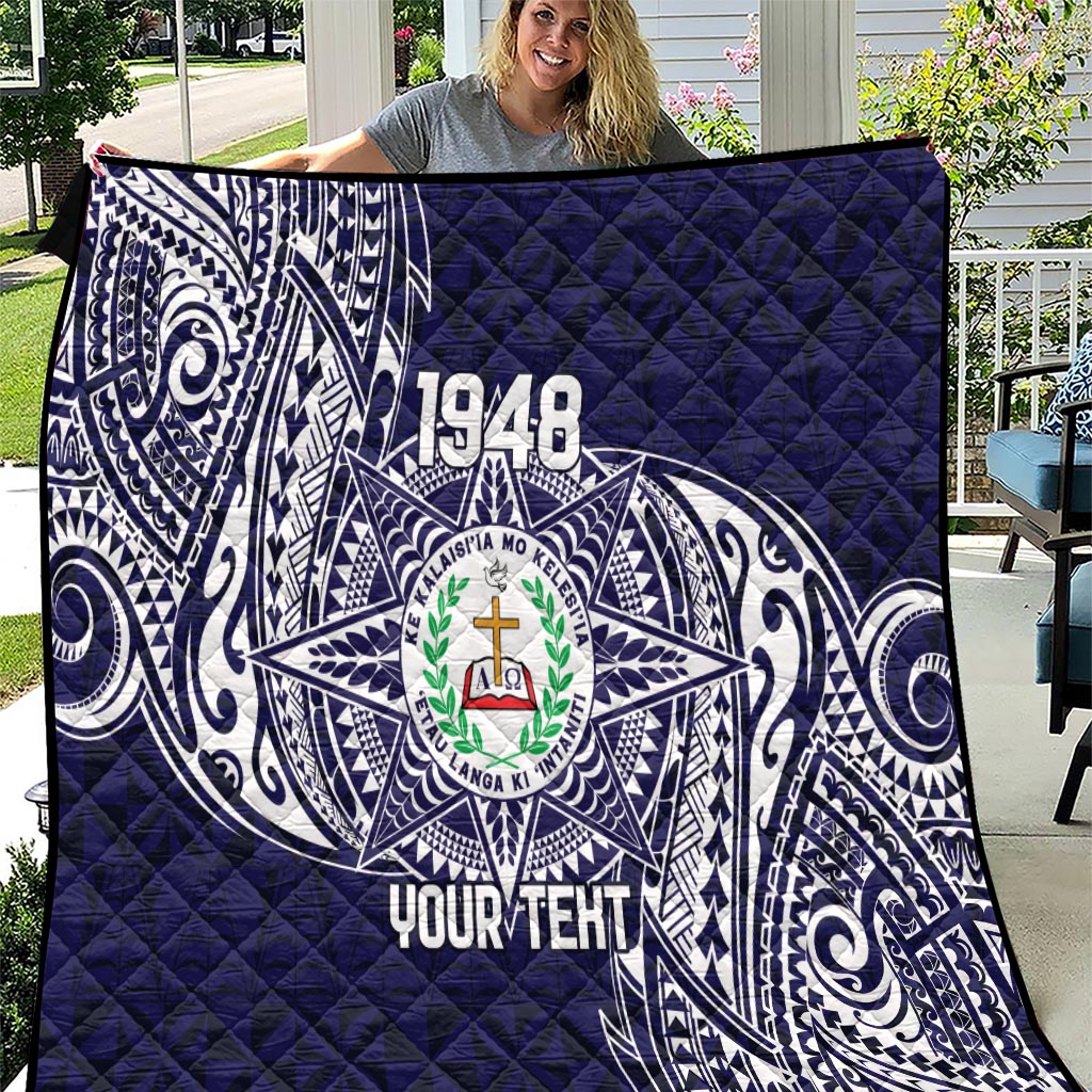 Personalised Tonga Sia'atoutai Theological College Quilt Since 1948 Special Kupesi Pattern