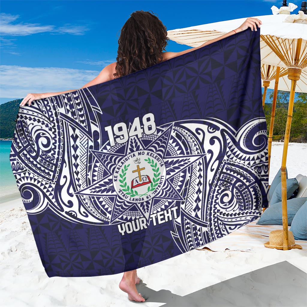 Personalised Tonga Sia'atoutai Theological College Sarong Since 1948 Special Kupesi Pattern