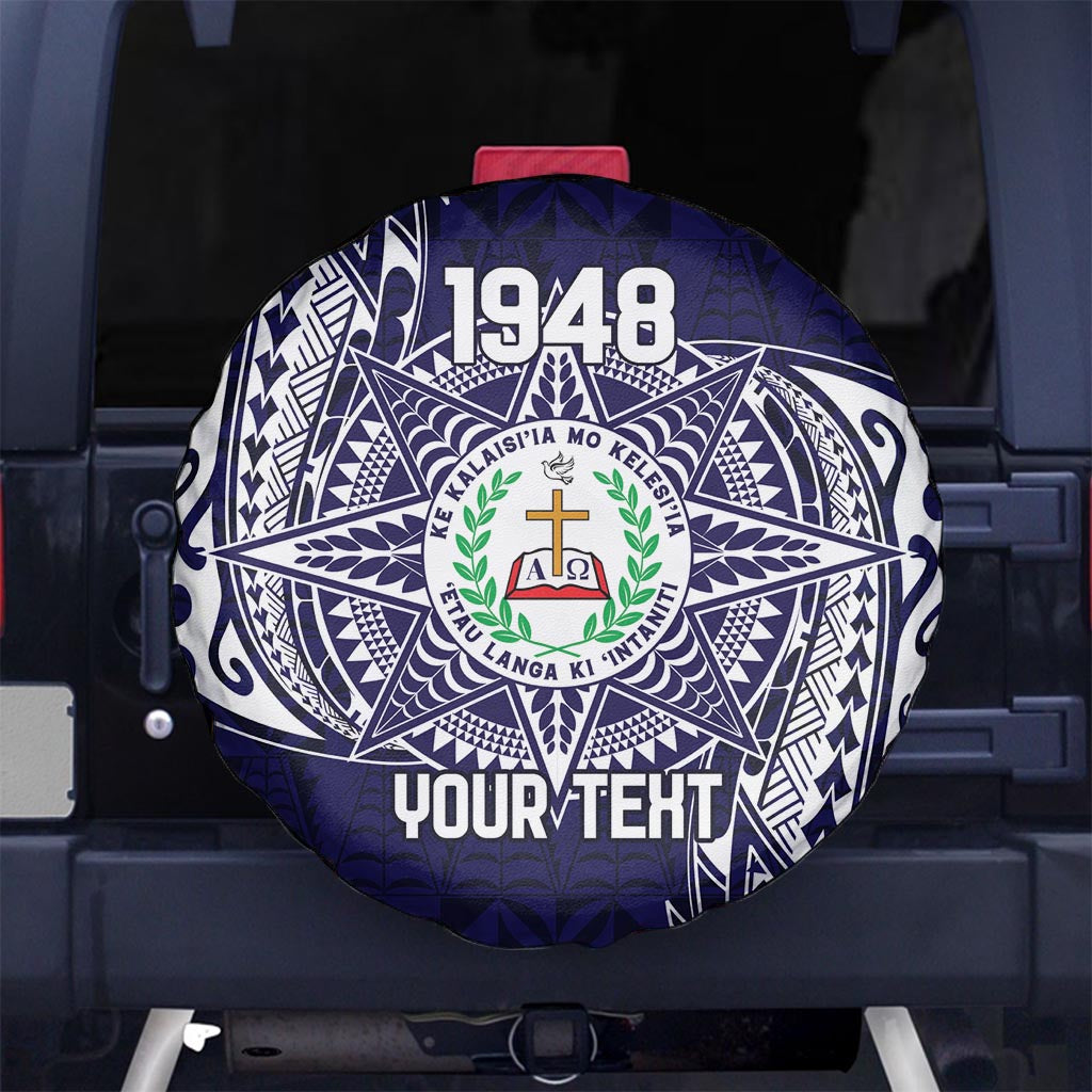 Personalised Tonga Sia'atoutai Theological College Spare Tire Cover Since 1948 Special Kupesi Pattern LT9 - Polynesian Pride