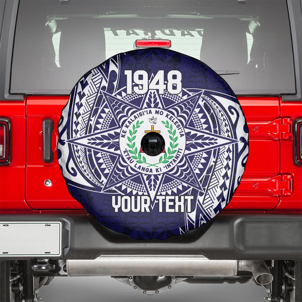 Personalised Tonga Sia'atoutai Theological College Spare Tire Cover Since 1948 Special Kupesi Pattern LT9 - Polynesian Pride