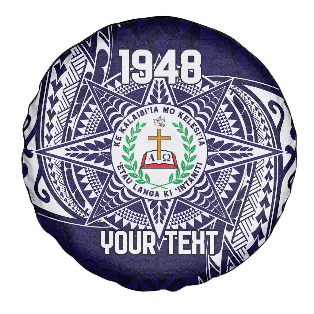 Personalised Tonga Sia'atoutai Theological College Spare Tire Cover Since 1948 Special Kupesi Pattern LT9 - Polynesian Pride