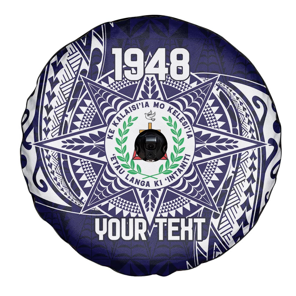 Personalised Tonga Sia'atoutai Theological College Spare Tire Cover Since 1948 Special Kupesi Pattern LT9 - Polynesian Pride