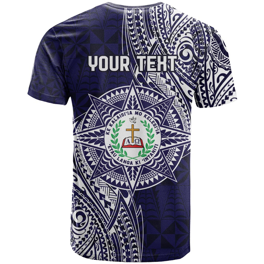 Personalised Tonga Sia'atoutai Theological College T Shirt Since 1948 Special Kupesi Pattern LT9 - Polynesian Pride