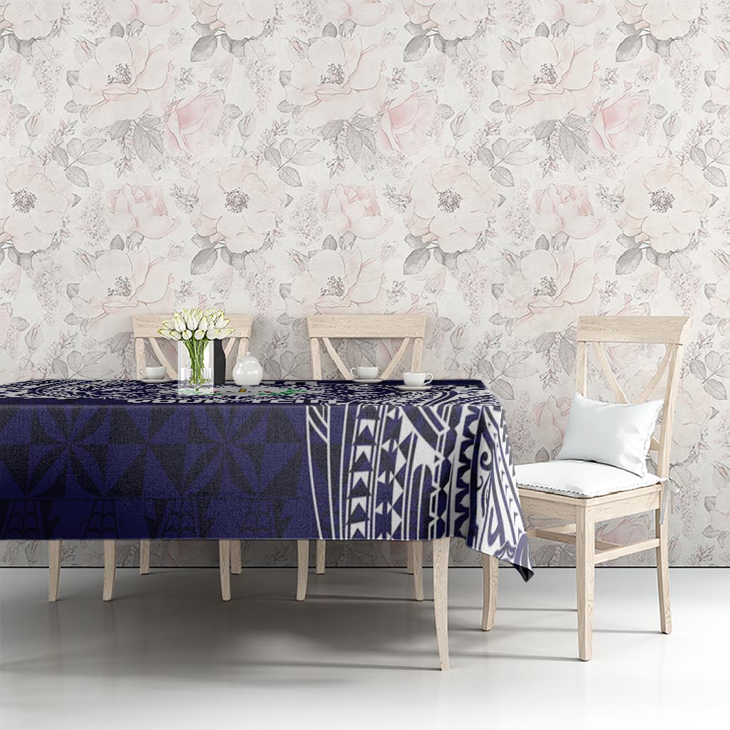 Personalised Tonga Sia'atoutai Theological College Tablecloth Since 1948 Special Kupesi Pattern LT9 - Polynesian Pride