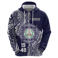 Personalised Tonga Sia'atoutai Theological College Zip Hoodie Since 1948 Special Kupesi Pattern