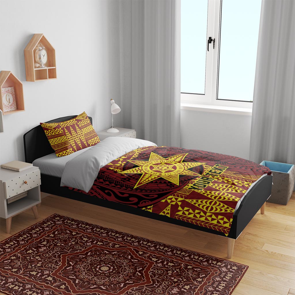 Personalised Tonga Haapai High School Bedding Set Special Kupesi Pattern LT9 - Polynesian Pride