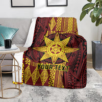 Personalised Tonga Haapai High School Blanket Special Kupesi Pattern LT9 - Polynesian Pride