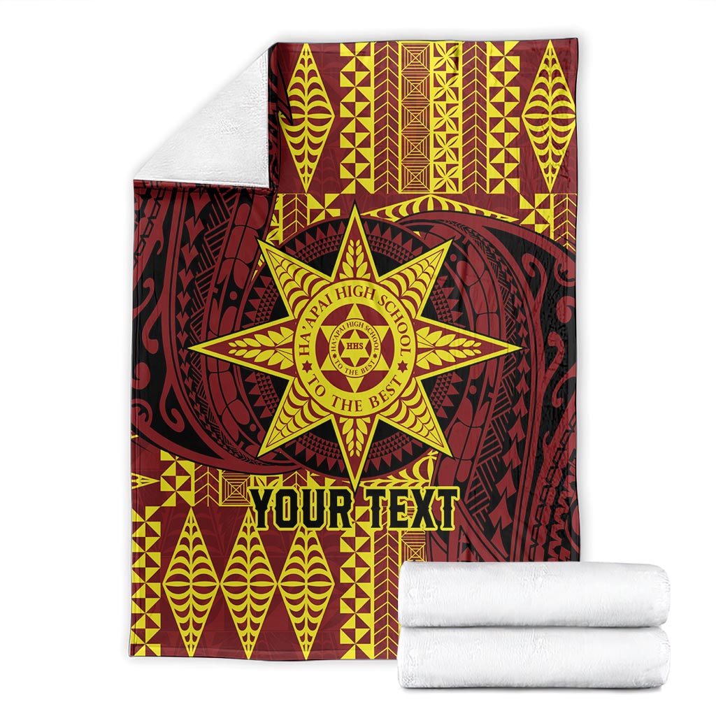 Personalised Tonga Haapai High School Blanket Special Kupesi Pattern LT9 - Polynesian Pride