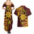 Personalised Tonga Haapai High School Couples Matching Summer Maxi Dress and Hawaiian Shirt Special Kupesi Pattern