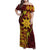 Personalised Tonga Haapai High School Family Matching Off Shoulder Maxi Dress and Hawaiian Shirt Special Kupesi Pattern