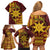 Personalised Tonga Haapai High School Family Matching Off Shoulder Short Dress and Hawaiian Shirt Special Kupesi Pattern