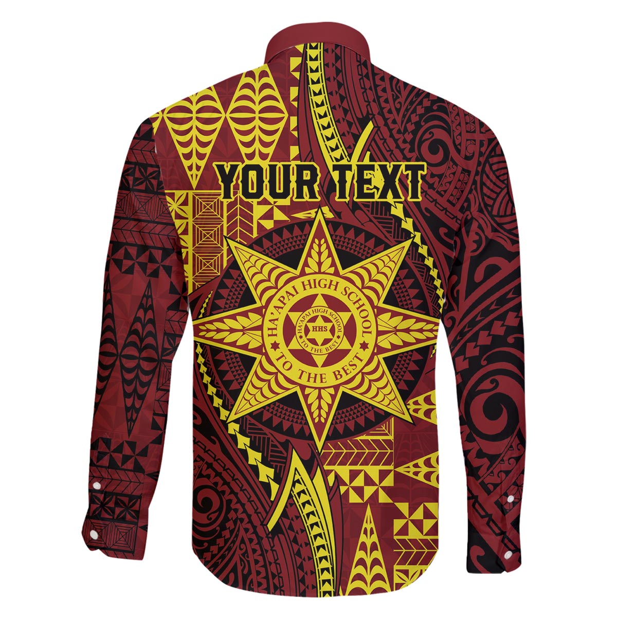 Personalised Tonga Haapai High School Family Matching Puletasi and Hawaiian Shirt Special Kupesi Pattern LT9 - Polynesian Pride