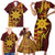 Personalised Tonga Haapai High School Family Matching Short Sleeve Bodycon Dress and Hawaiian Shirt Special Kupesi Pattern