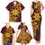 Personalised Tonga Haapai High School Family Matching Tank Maxi Dress and Hawaiian Shirt Special Kupesi Pattern