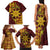 Personalised Tonga Haapai High School Family Matching Tank Maxi Dress and Hawaiian Shirt Special Kupesi Pattern