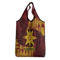 Personalised Tonga Haapai High School Grocery Bag Special Kupesi Pattern LT9 - Polynesian Pride