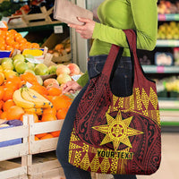 Personalised Tonga Haapai High School Grocery Bag Special Kupesi Pattern LT9 - Polynesian Pride