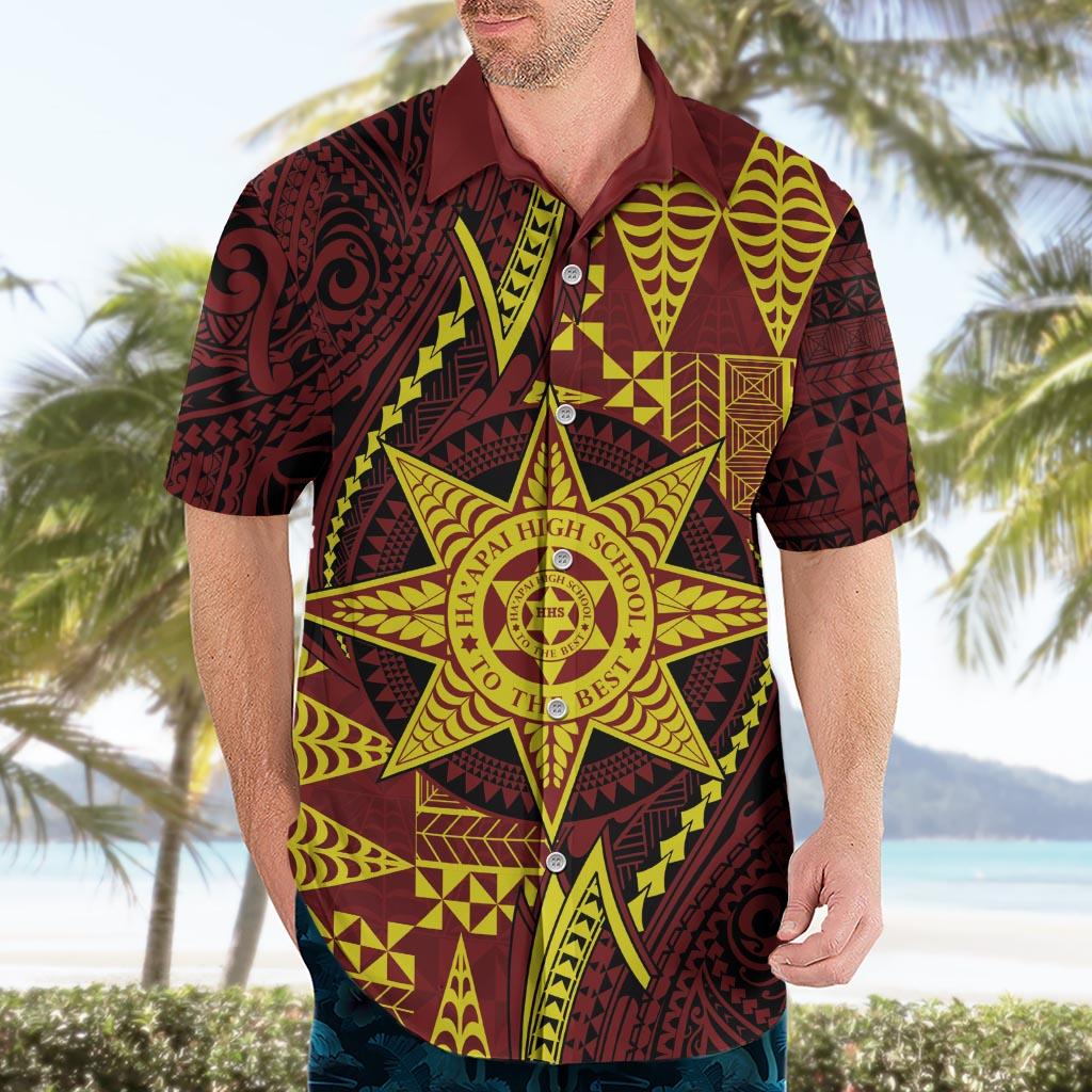 Personalised Tonga Haapai High School Hawaiian Shirt Special Kupesi Pattern LT9 - Polynesian Pride