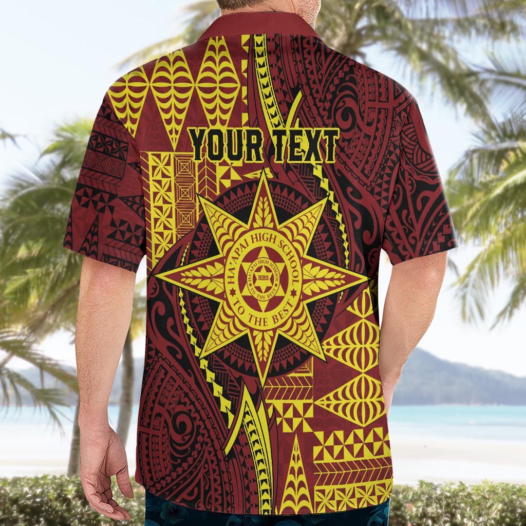 Personalised Tonga Haapai High School Hawaiian Shirt Special Kupesi Pattern LT9 - Polynesian Pride