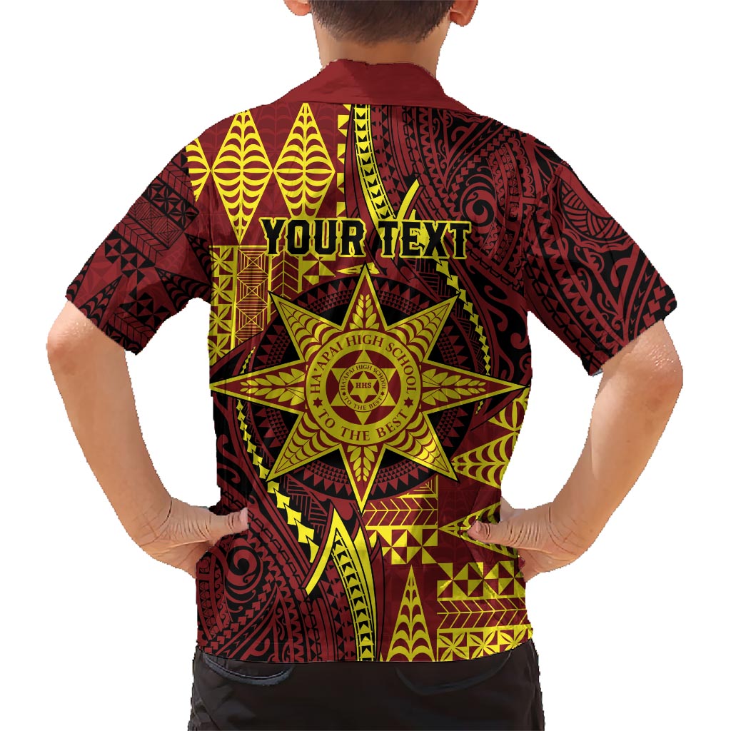 Personalised Tonga Haapai High School Hawaiian Shirt Special Kupesi Pattern LT9 - Polynesian Pride
