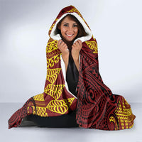 Personalised Tonga Haapai High School Hooded Blanket Special Kupesi Pattern LT9 - Polynesian Pride