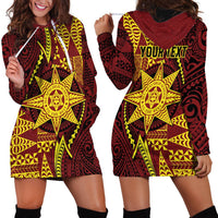 Personalised Tonga Haapai High School Hoodie Dress Special Kupesi Pattern LT9 - Polynesian Pride