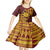 Personalised Tonga Haapai High School Kid Short Sleeve Dress Special Kupesi Pattern