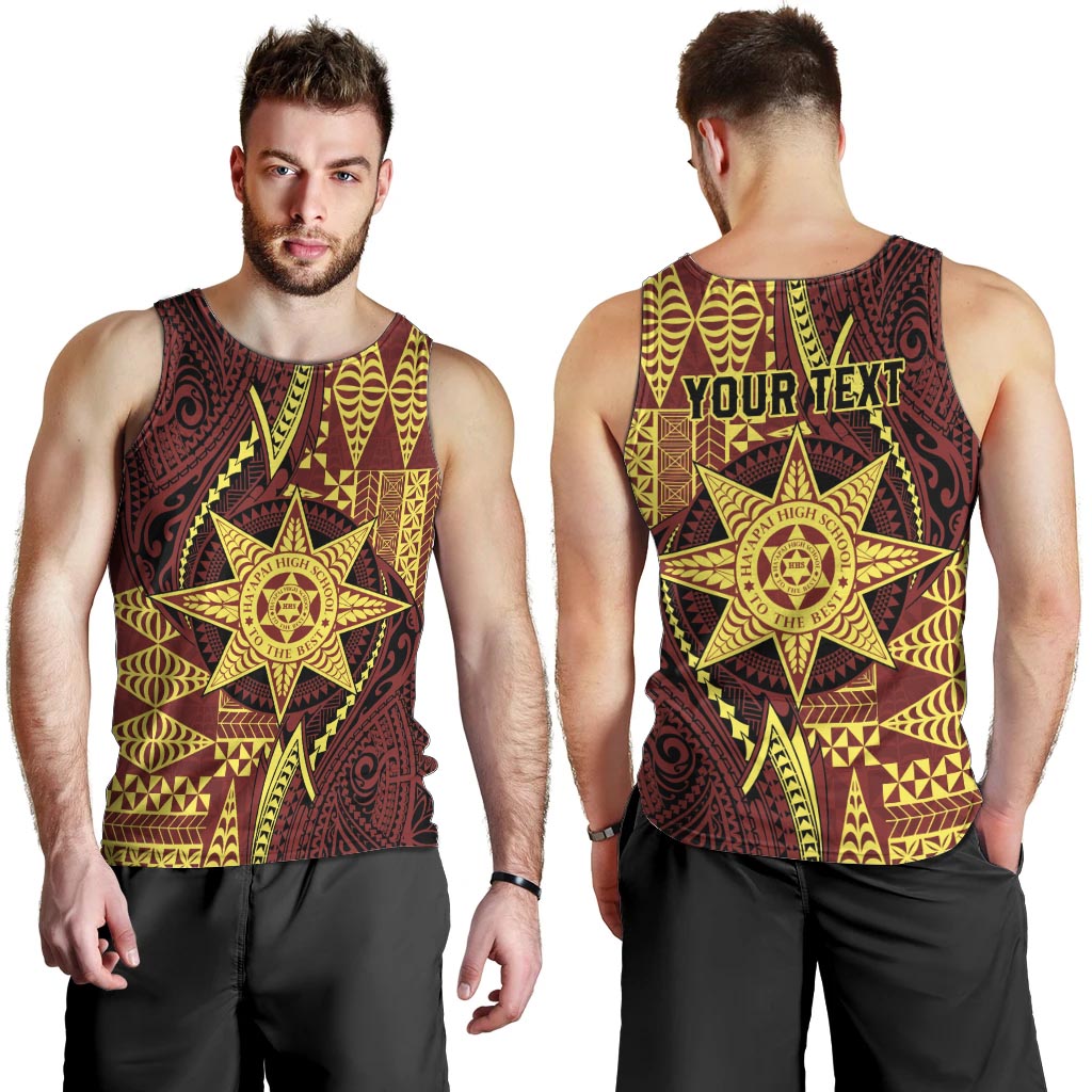 Personalised Tonga Haapai High School Men Tank Top Special Kupesi Pattern LT9 - Polynesian Pride