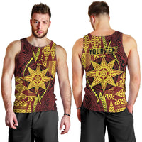 Personalised Tonga Haapai High School Men Tank Top Special Kupesi Pattern LT9 - Polynesian Pride