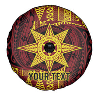 Personalised Tonga Haapai High School Spare Tire Cover Special Kupesi Pattern LT9 - Polynesian Pride