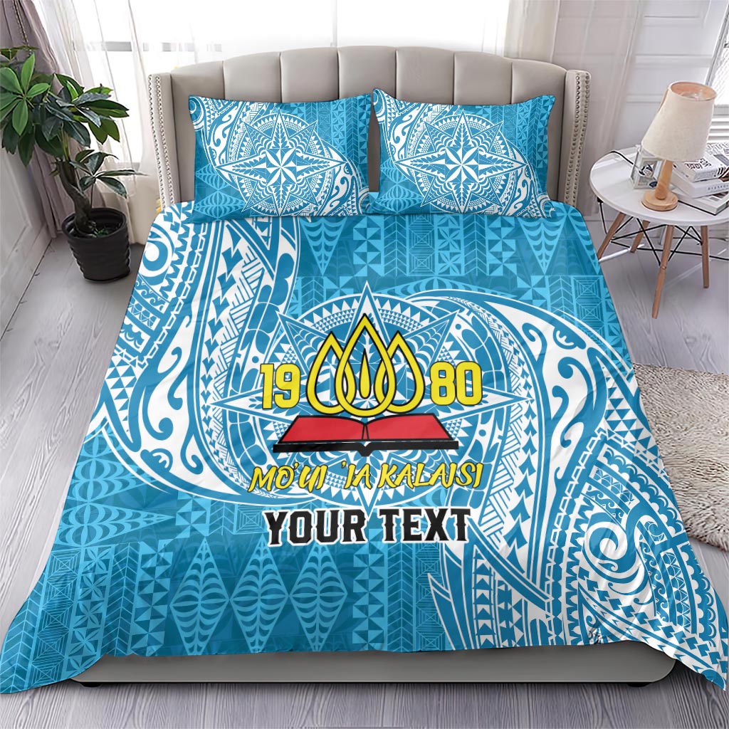 Personalised Tonga Lavengamalie College Bedding Set Since 1980 Special Kupesi Pattern LT9 - Polynesian Pride