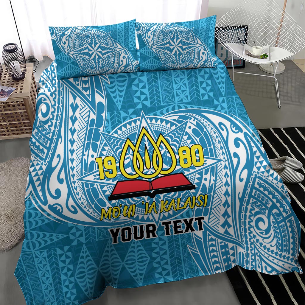 Personalised Tonga Lavengamalie College Bedding Set Since 1980 Special Kupesi Pattern LT9 - Polynesian Pride