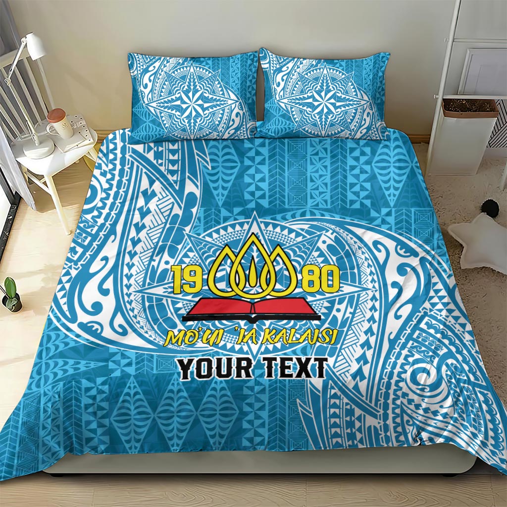 Personalised Tonga Lavengamalie College Bedding Set Since 1980 Special Kupesi Pattern LT9 - Polynesian Pride