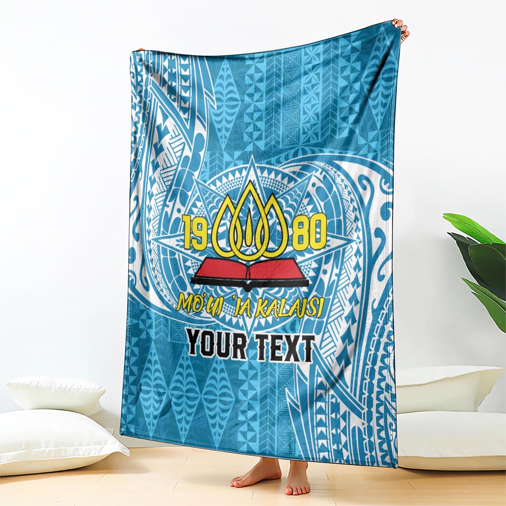 Personalised Tonga Lavengamalie College Blanket Since 1980 Special Kupesi Pattern LT9 - Polynesian Pride