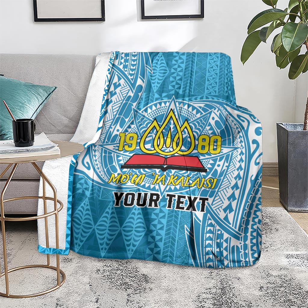 Personalised Tonga Lavengamalie College Blanket Since 1980 Special Kupesi Pattern LT9 - Polynesian Pride