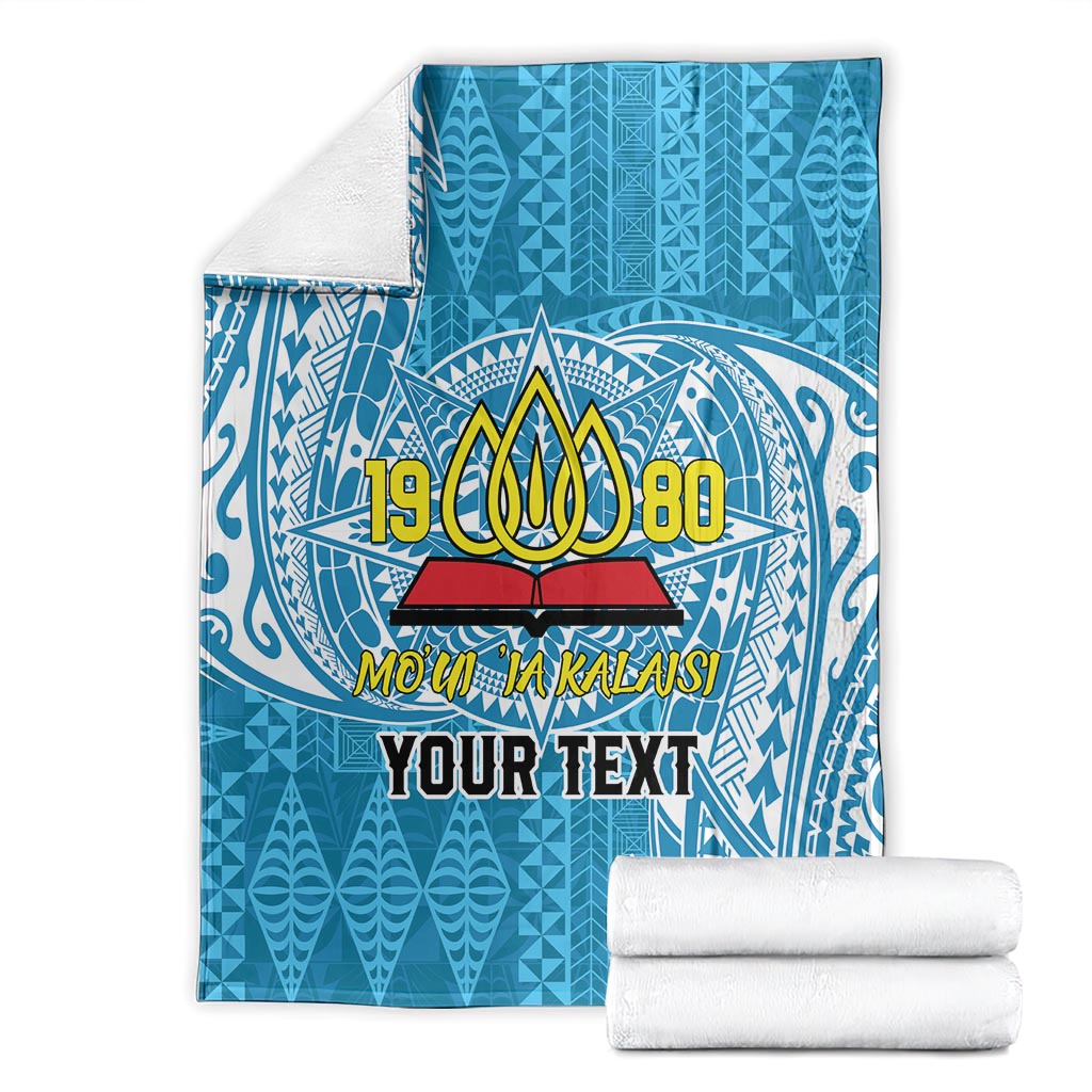 Personalised Tonga Lavengamalie College Blanket Since 1980 Special Kupesi Pattern LT9 - Polynesian Pride