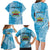 Personalised Tonga Lavengamalie College Family Matching Long Sleeve Bodycon Dress and Hawaiian Shirt Since 1980 Special Kupesi Pattern