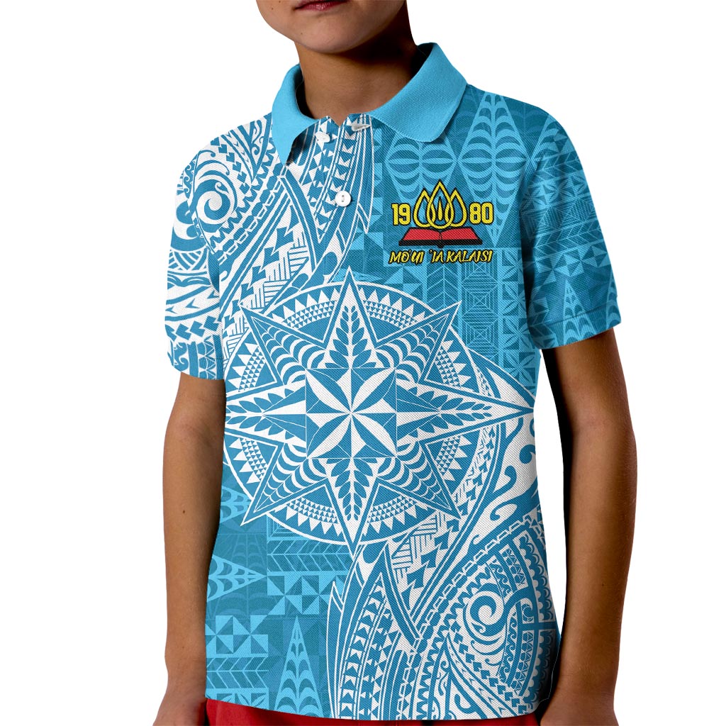 Personalised Tonga Lavengamalie College Kid Polo Shirt Since 1980 Special Kupesi Pattern