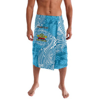Personalised Tonga Lavengamalie College Lavalava Since 1980 Special Kupesi Pattern LT9 Blue - Polynesian Pride