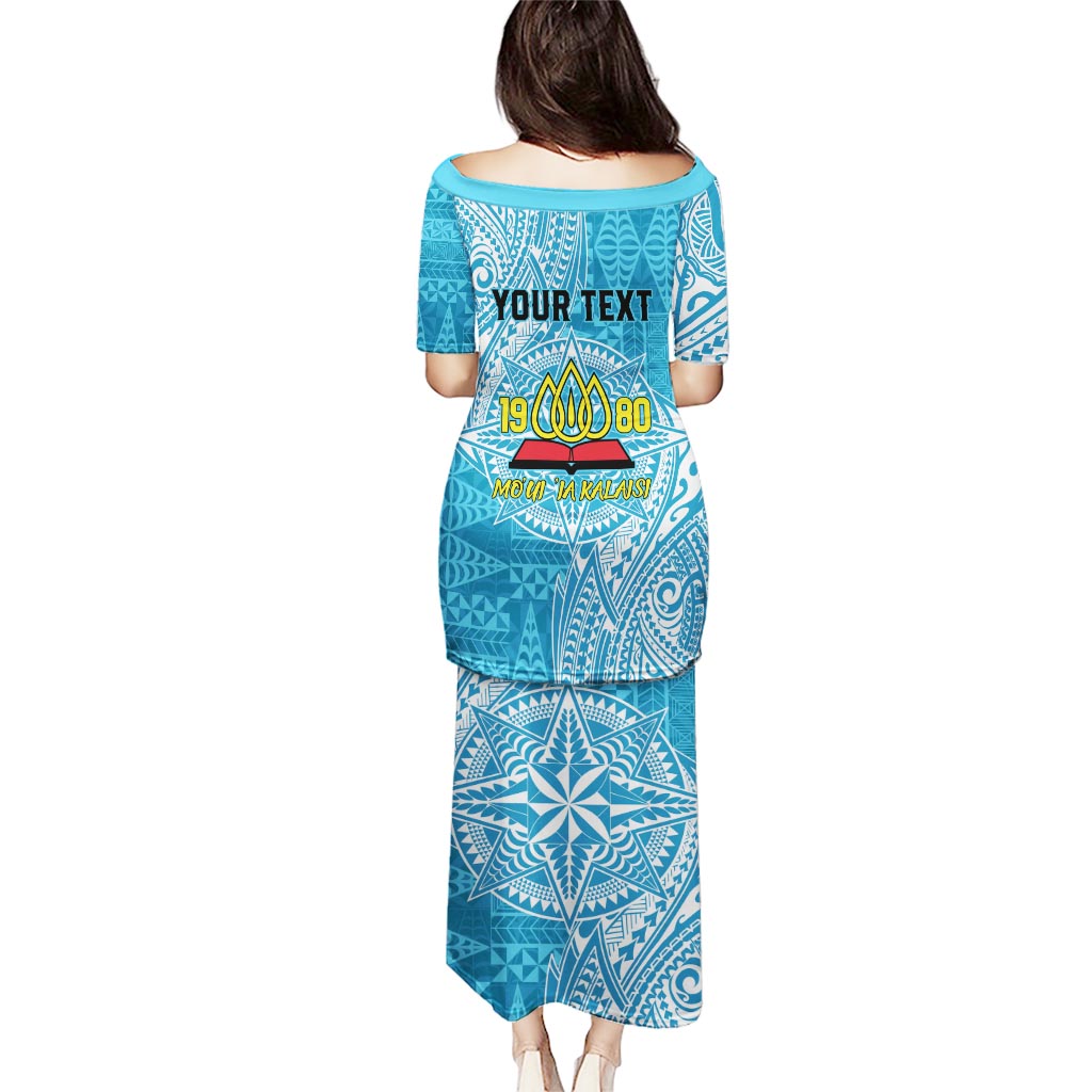 Personalised Tonga Lavengamalie College Puletasi Since 1980 Special Kupesi Pattern LT9 - Polynesian Pride