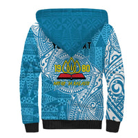 Personalised Tonga Lavengamalie College Sherpa Hoodie Since 1980 Special Kupesi Pattern LT9 - Polynesian Pride