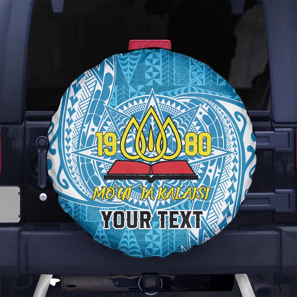 Personalised Tonga Lavengamalie College Spare Tire Cover Since 1980 Special Kupesi Pattern LT9 - Polynesian Pride