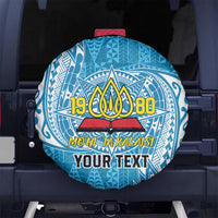 Personalised Tonga Lavengamalie College Spare Tire Cover Since 1980 Special Kupesi Pattern LT9 - Polynesian Pride