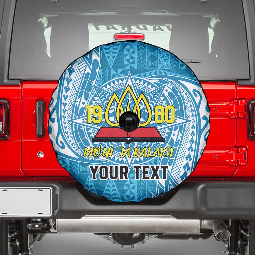 Personalised Tonga Lavengamalie College Spare Tire Cover Since 1980 Special Kupesi Pattern LT9 - Polynesian Pride