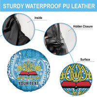 Personalised Tonga Lavengamalie College Spare Tire Cover Since 1980 Special Kupesi Pattern LT9 - Polynesian Pride