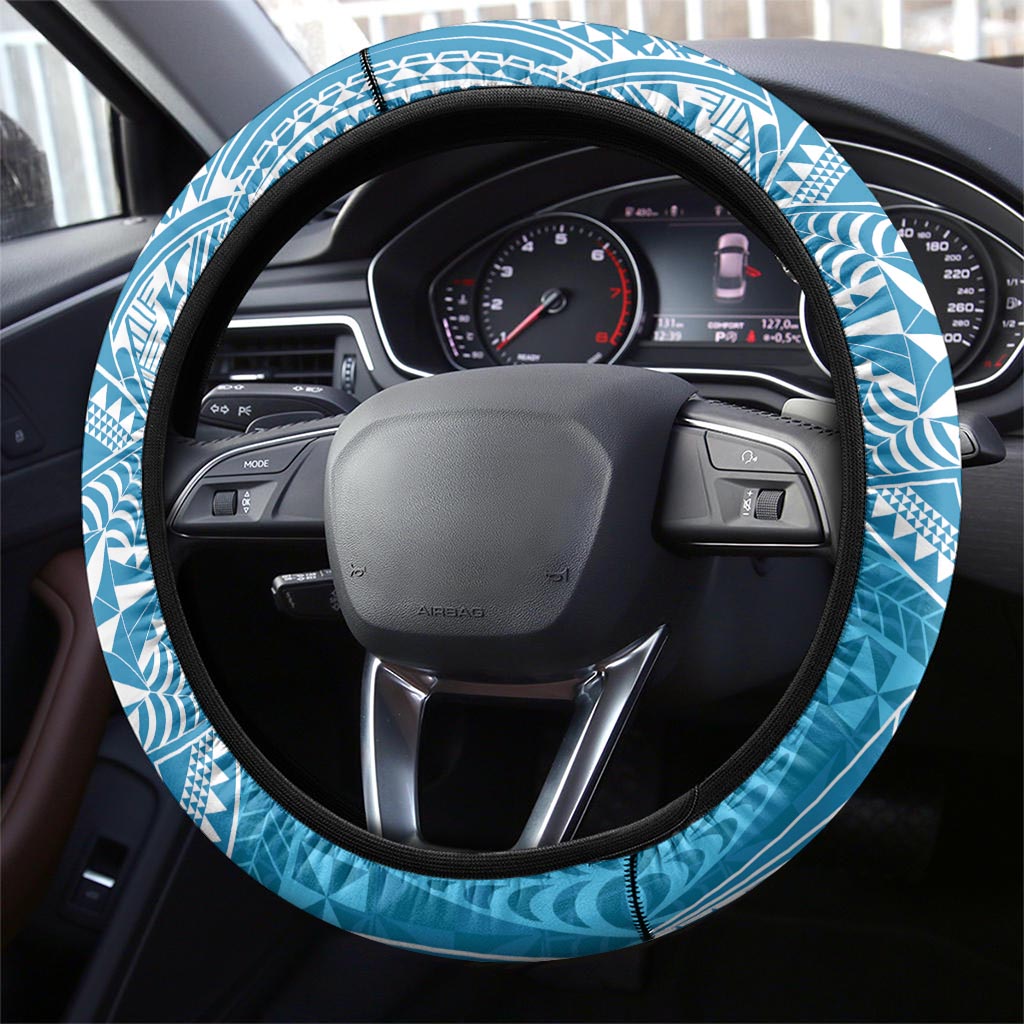 Tonga Lavengamalie College Steering Wheel Cover Since 1980 Special Kupesi Pattern LT9 - Polynesian Pride