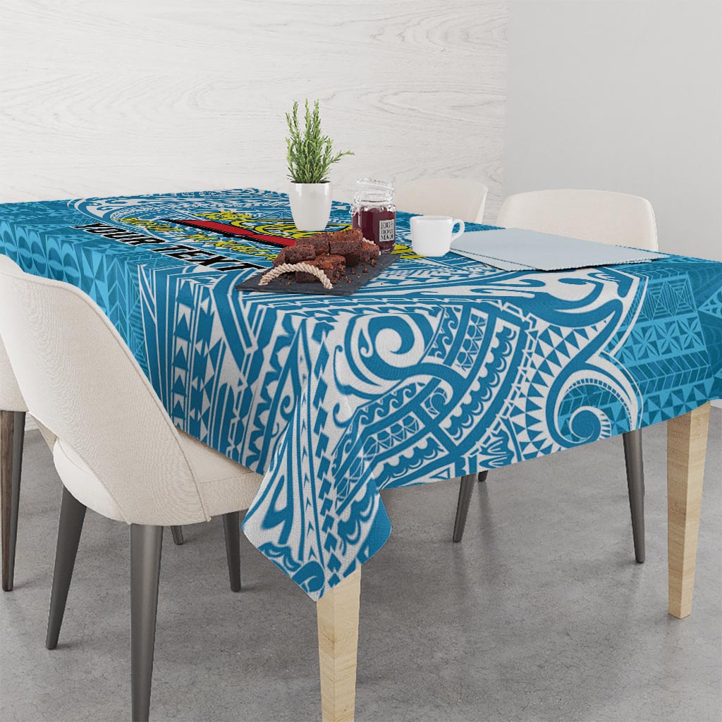 Personalised Tonga Lavengamalie College Tablecloth Since 1980 Special Kupesi Pattern LT9 - Polynesian Pride
