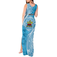 Personalised Tonga Lavengamalie College Tank Maxi Dress Since 1980 Special Kupesi Pattern LT9 - Polynesian Pride