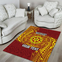 Personalised Tonga Niuatoputapu High School Area Rug Special Kupesi Pattern