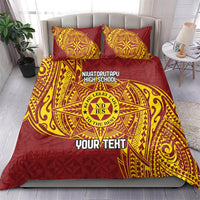 Personalised Tonga Niuatoputapu High School Bedding Set Special Kupesi Pattern LT9 - Polynesian Pride